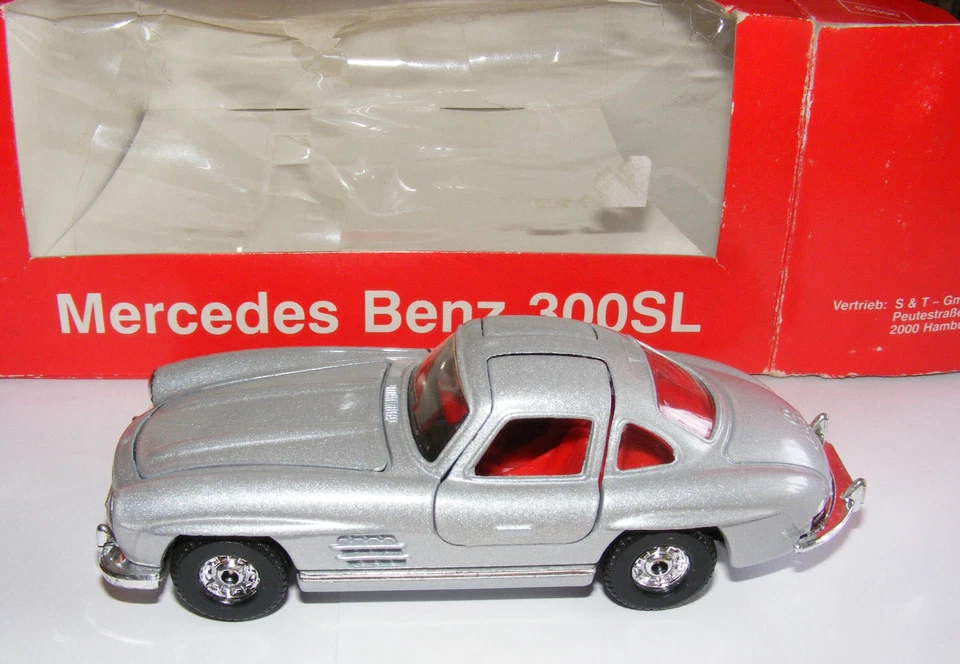 Corgi Toys S&T Vertrieb Sonderverpackung Mercedes Benz 300 SL silber Modellauto - Bild 2 von 4