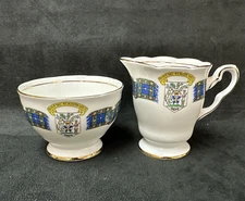 Royal Stafford Tartan Series England Nova Scotia Creamer and Open Sugar Bowl