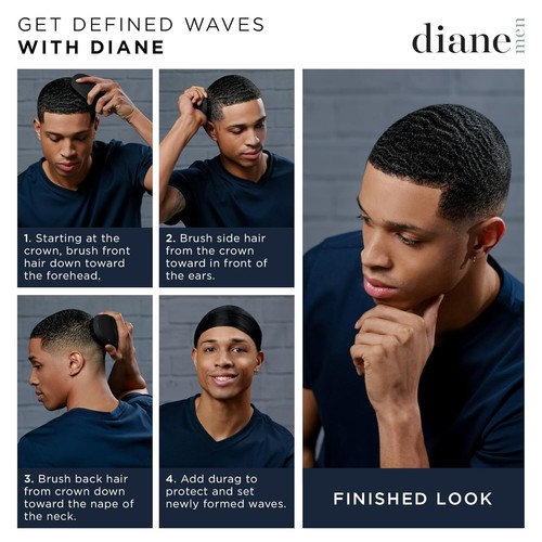 Diane 100% Soft Boar Bristle Brush for Men and Women – Soft for Fine to Medium - Picture 3 of 6