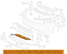 HONDA OEM 13-15 Accord Front Bumper Bumper Components-Lower Duct 71107T2AA00