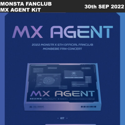 MONSTA X 6TH OFFICIAL FANCLUB MONBEBE FAN-CONCERT MX AGENT KiT Photobook+Etc+TR#
