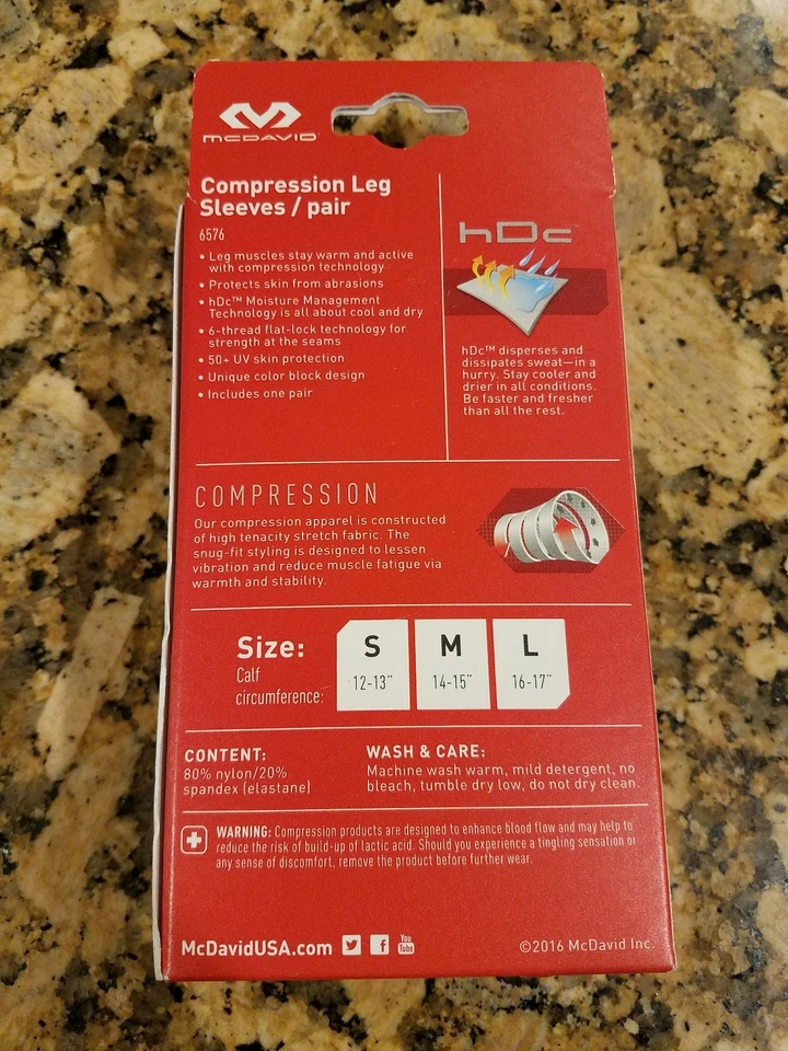 MCDAVID COMPRESIÓN PIERNA MANGAS PAR PEQUEÑO S CARBÓN NEGRO AMARILLO BRILLANTE 6576 Foto 3 de 4