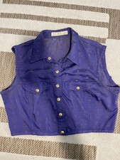 Mcm Vintage Purple Vest Size Xl