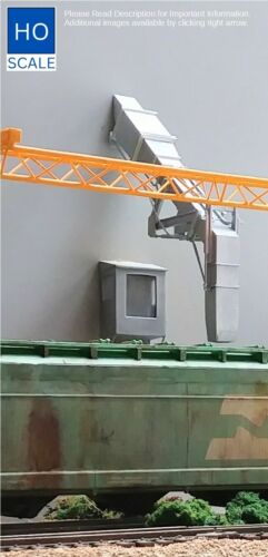 Trains échelle HO bec de chargement goulotte et cabine ascenseur à grains bâtiments  - Photo 1/5
