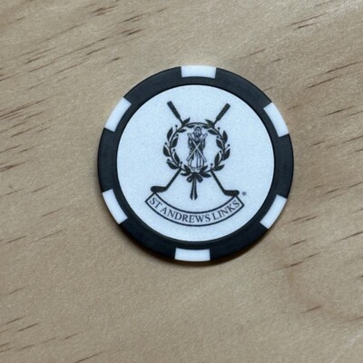 St. Andrews Old Course Golf Links Club - Poker Chip Golf Ball Marker