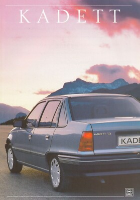OPEL KADETT E Limousine Prospekt Brochure plus Technik Ausstattungen 1989 A