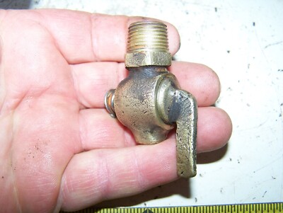 Brass Drain Valve 3/8'' NPT HERCULES ECONOMY Hit Miss Gas Engine Motor Oiler NICE
