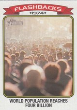 WORLD POPULATION REACHES FOUR BILLION TOPPS HERITAGE NEWS FLASHBACKS #2 2023 23