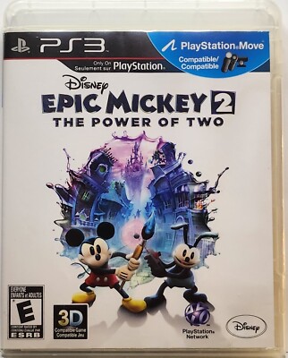 Disney Epic Mickey 2: The Power of Two (Sony PlayStation 3, 2012) PS3 Tracked 