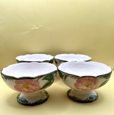 1950's FRANCISCAN Desert Rose, 4" Sherbet Ice Cream Cup, Pink Roses, Made in USA