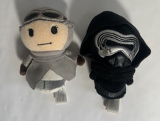 Hallmark Itty Bittys Star Wars: VII Rey  Kylo Ren Stuffed Plush Toys