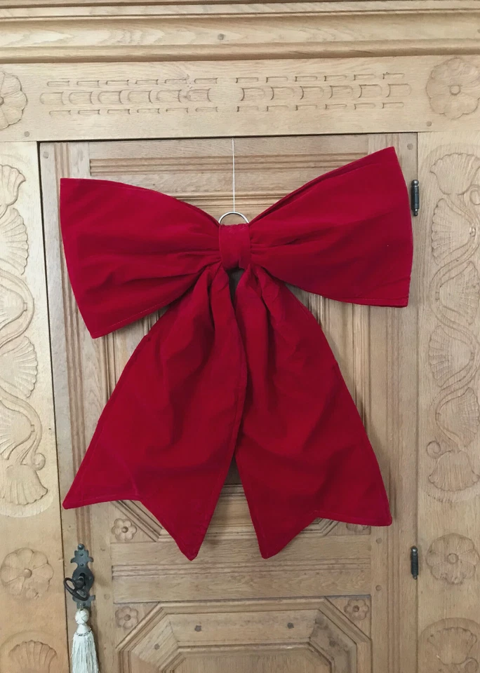 PEMABASI große Schleife XXL Rot Deko/Türschleifen Hochzeit Weihnachten Stoff NEU