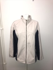 Punt Roma Cream Black Uk Size L Jacket Stylish Lightweight Zip Front Worn Once