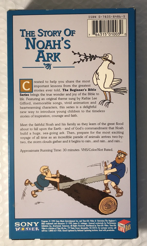 The Story of Noahs Ark (VHS, 1995) The Beginners Bible - Image 2 of 2