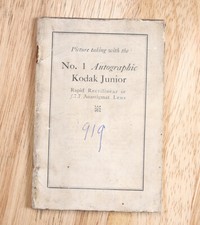 KODAK NO. 1 AUTOGRAPHIC JUNIOR INSTRUCTION BOOK/cks/201116