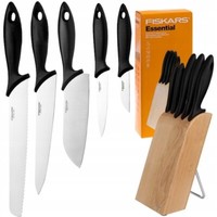 Fiskars Essential Messerblock, 5 KÜChenmesser, Messern, Messer, Edelstahl, Ovp