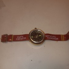 VINTAGE 1960'S CAPTAIN CRUNCH CEREAL PREMIUM COMPASS WATCH MAIL PROMOTION