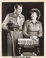 Frank & Esther Blood 1950s Press Photo Varity Show Stage Resume Ethyl  *P154b