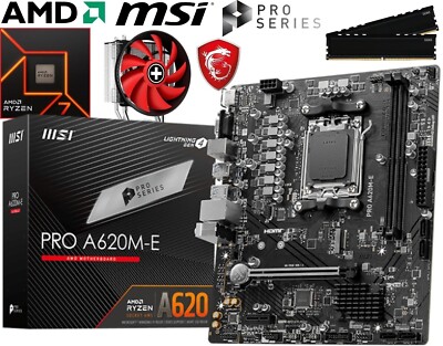 Aufrüstkit PC Bundle AM5 AMD Ryzen 7 9700X bis 64GB DDR5 mit MSI PRO A620M-E