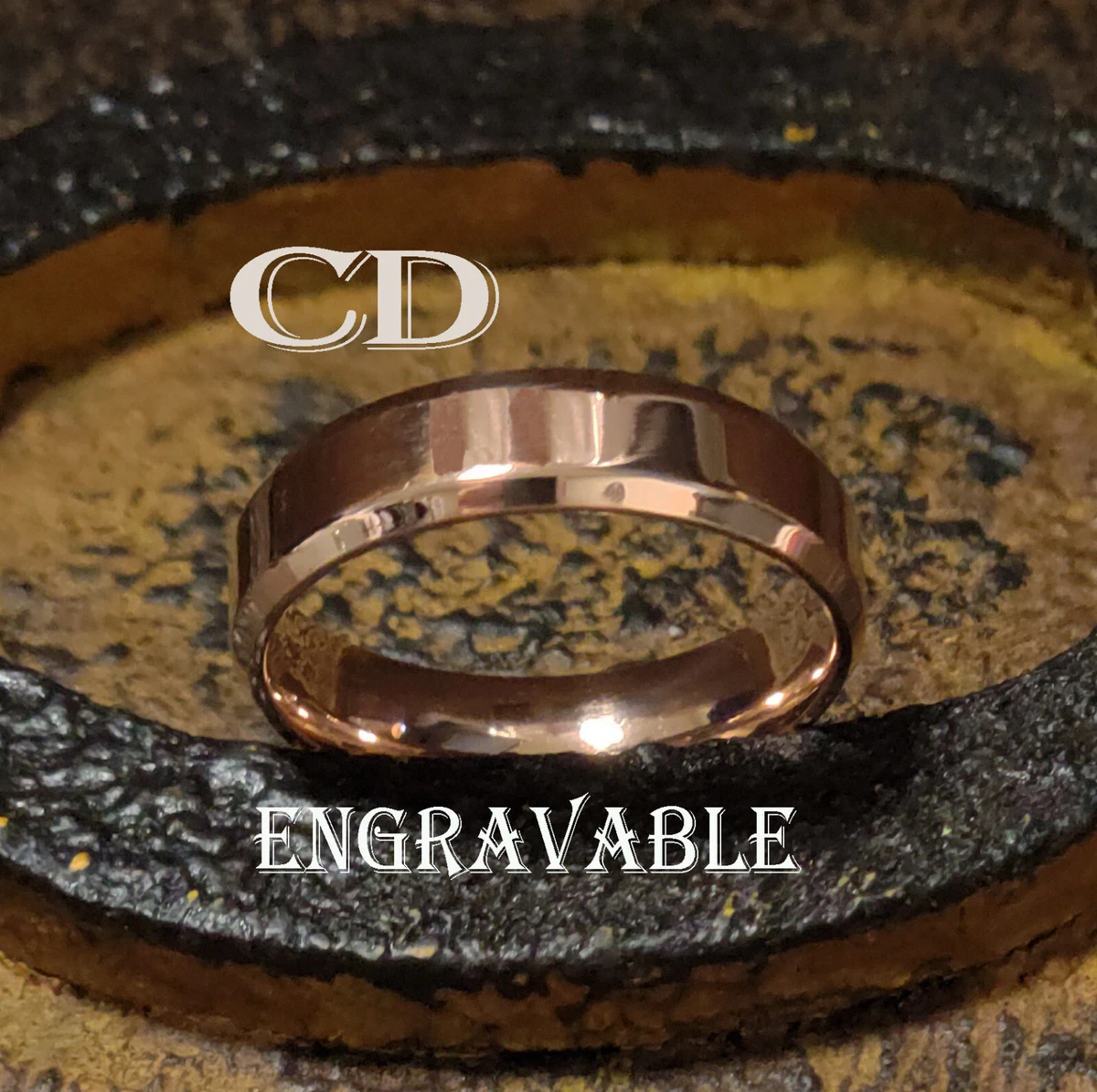 Rose gold promise store ring for him