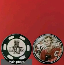 1969-1971 QUEBEC JOCELYNE BOUCHARD INGLASCO LAS VEGAS 2014 NHL AWARDS PUCK 🇸🇰