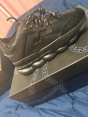 versace men's chain reaction sneakers