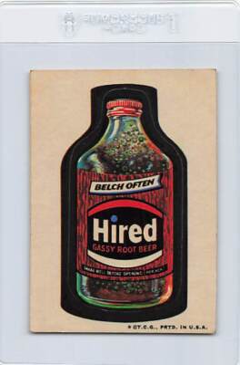 1973 Topps Wacky Packages Series 3 Tan Back Hired Root Beer EX *75