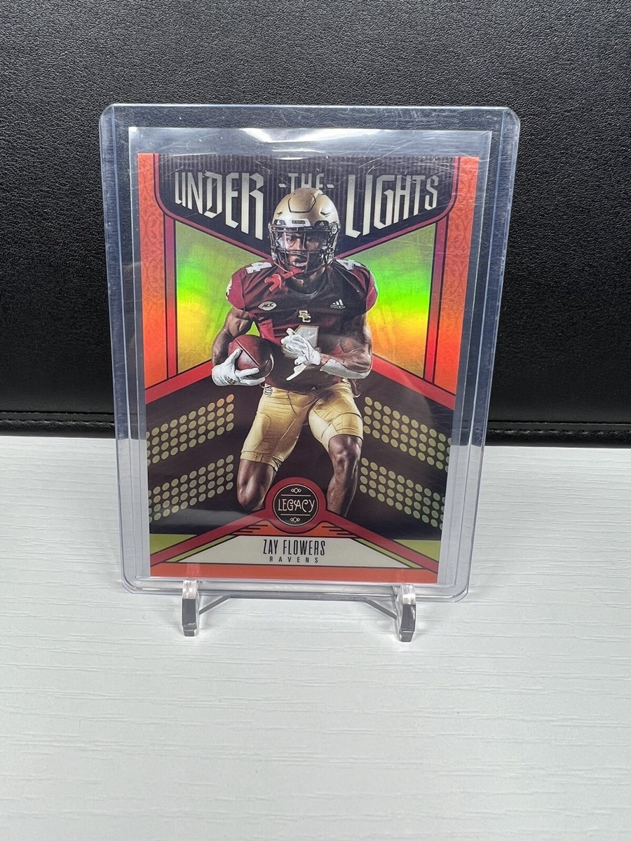 2023 Panini Legacy Zay Flowers Orange Rookie Under The Lights 22