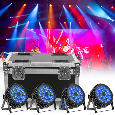 270W RGBW UV 6 in 1 18 LEDs Stage Par Lighting DMX DJ Disco Party Bar Show Light
