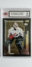 Roberto Luongo 1997-98 TRIPLE Black Diamond Rookie Hockey Card KSA Graded 8!!!