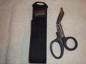 Sea Snips Emergency Safety Scissors for Scuba Diving/Trauma-EMT  w/Durable Pouch