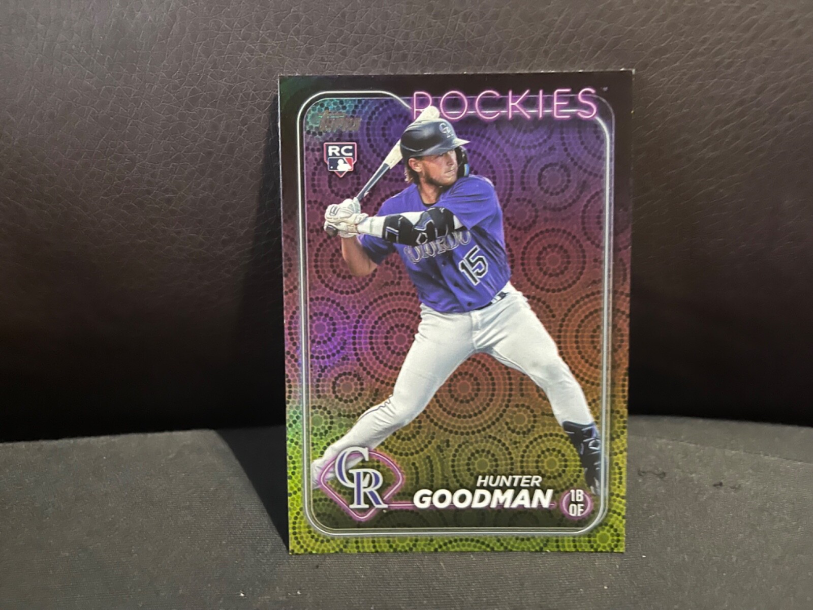 2024 Topps Holiday Hunter Goodman RC #432 Rockies