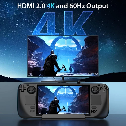 For Valve Steam Deck 6-in-1 Steam Deck Docking Station Charging Game HDMI TV 4K - Picture 5 of 20