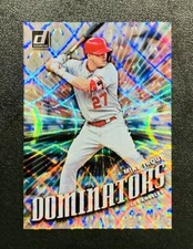 2019 Panini Donruss Baseball MIKE TROUT Dominators Holo Insert /999 #D1 Angels