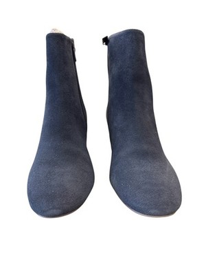 Blondo Etana Navy Suede Ankle Boots 8 1/2M
