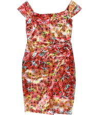 GUESS Womens Camila Off-Shoulder Dress, Multicoloured, Small