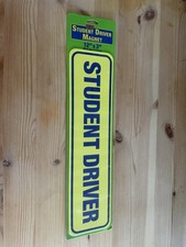 Student Driver Magnet for Car, Reflective New Driver Vehicle Safety Signs,