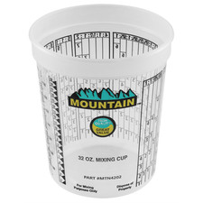 Mountain 4202 Disposable Quart Mixing Cup 100 Count Made In Usa