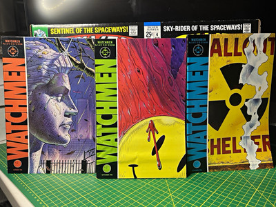 DC Comics Watchmen #1-#3 1986 Alan Moore Dave Gibbons Copper Age Lot of 3 Comics
