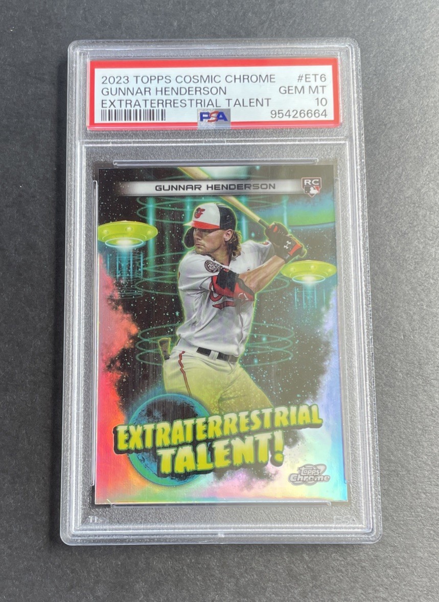 2023 Topps Cosmic Chrome Gunnar Henderson Extraterrestrial Talent  PSA 10