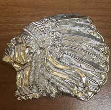Big City Bullion Bcb Indian Chief Head 8.6 Oz Hand Poured Fine Silver Art Bar