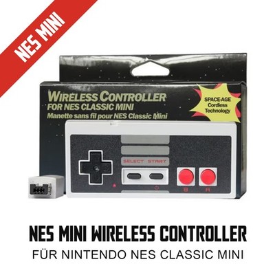 Nintendo NES Mini Wireless Controller Gamepad mit NES & PC USB Adapter Neu OVP!