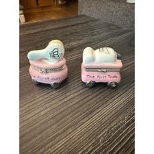   MY FIRST    Baby Girl Trinket Boxes x2
