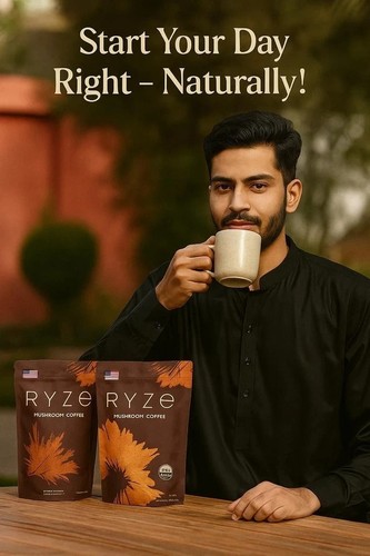 Pack of 2 - Organc RYZE Mushroom Coffee ☕60 Servngs - Free Shppng