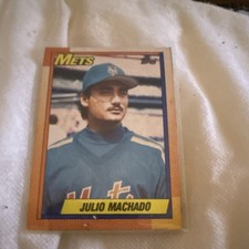 Topps 1990 Julio Machado Rookie #684 New York Mets Baseball Card