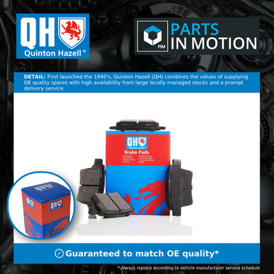 Brake Pads Set Rear BP1499 Quinton Hazell 1356392 4S712M008AA 4S712M008AB New
