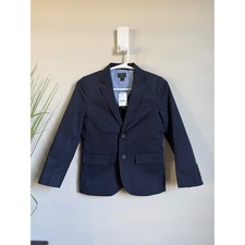 Crewcuts J.Crew Boys Thompson Blazer Navy Blue Cotton Suit Jacket Size 8 H5630