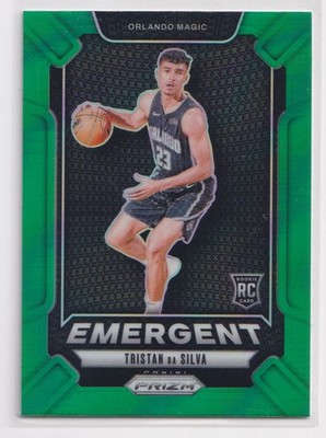 2024-25 Panini Prizm Emergent Green Prizm Tristan da Silva RC #23