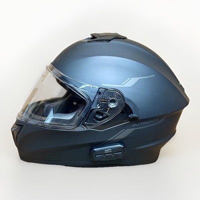 Sena Outforce Motorcycle Bluetooth Helmet Matte Black Full Face (S) Small