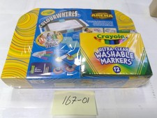 Crayola Colourwhirls Arena Set Ultra-Clean Washable Markers 12 Kids Toy New